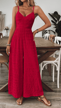 ZARÉLLE - Strappy Wide Leg Jumpsuit