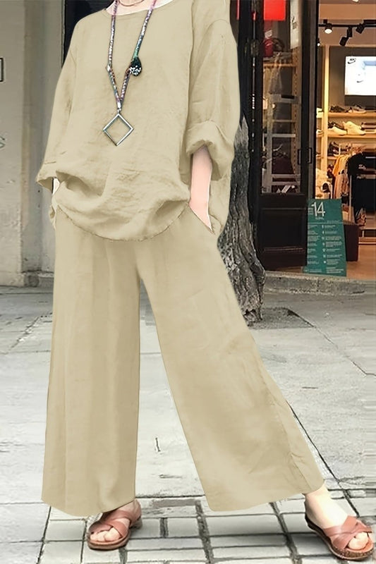 ALYSSA – Women’s Spring Linen Casual Suit Set