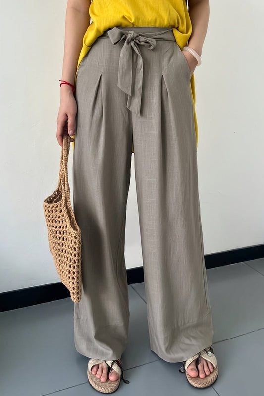 BRIAROSE – Women’s Versatile Linen Pocket Detail Trousers