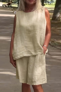 GIADA – Women’s Modern Linen Summer Outfit Set