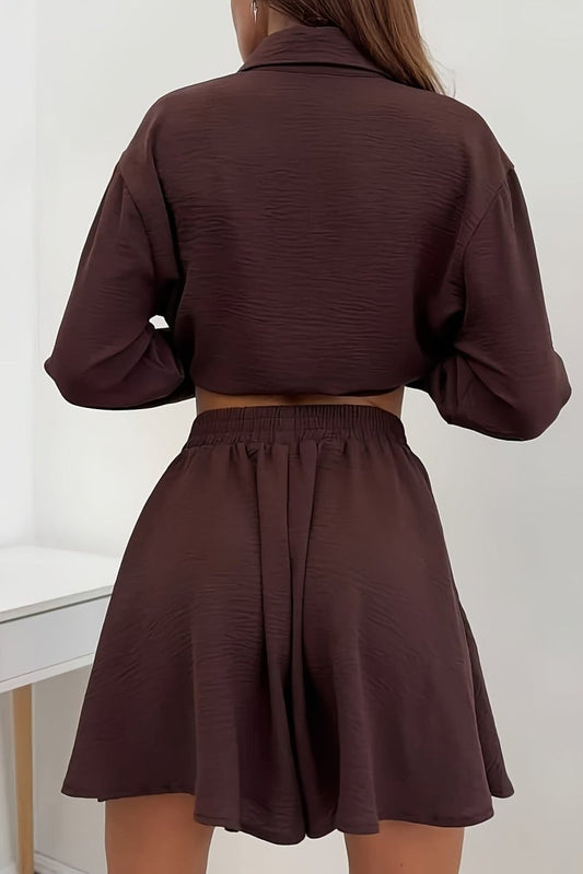 Victoria – Polished Long Sleeve Skirt Ensemble