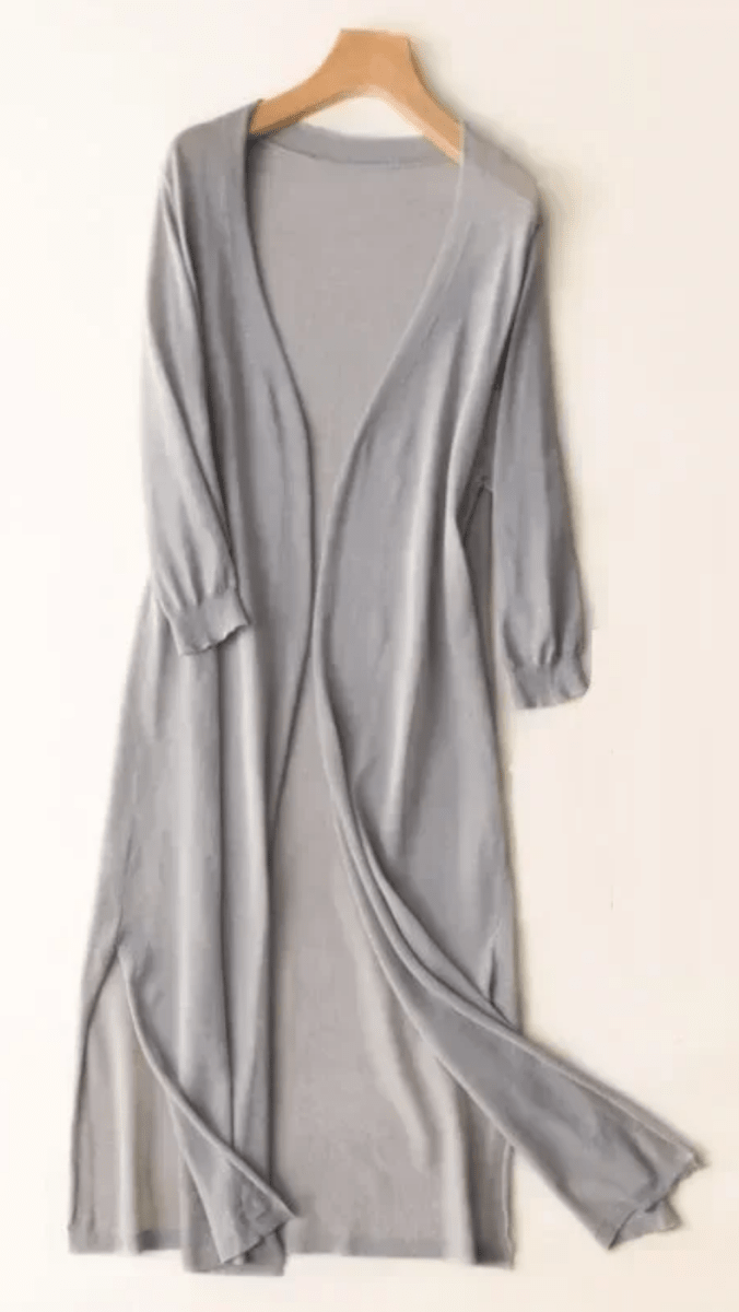 CALYSSA - Longline Open Knit Cardigan