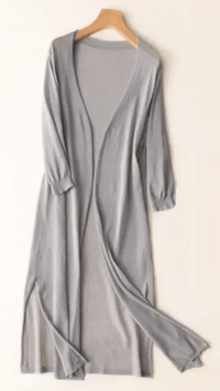 CALYSSA - Longline Open Knit Cardigan