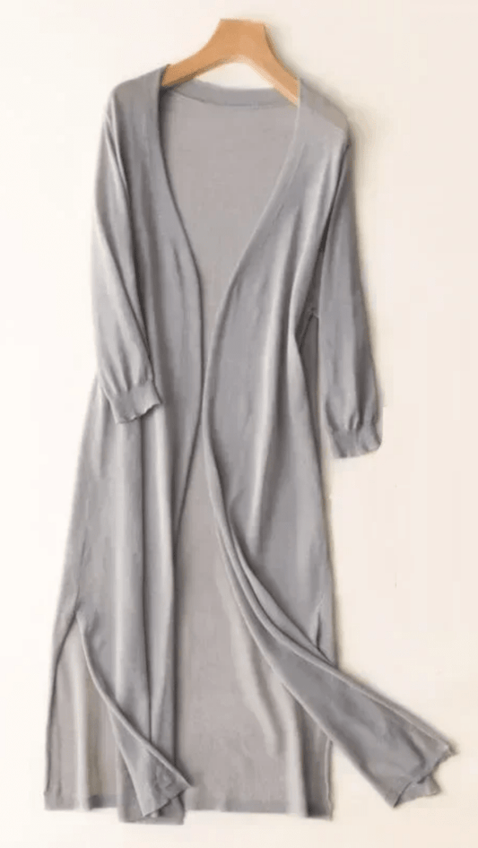 CALYSSA - Longline Open Knit Cardigan