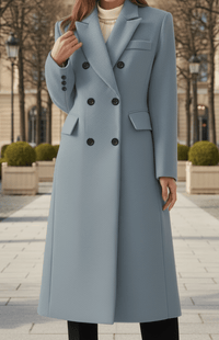 MONTÉRA – Women’s Long Wool Coat for Sophisticated Spring Styling