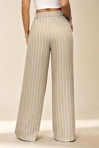 FAYLENZA – Chic High-Rise Striped Trousers