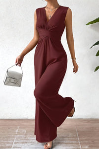 Kalia – Essential Sleeveless Waist-Cinching Commuter Jumpsuit