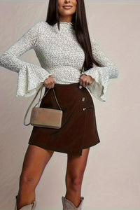 FREZELLA – Timeless Brown Tailored Skort