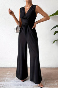 Kalia – Essential Sleeveless Waist-Cinching Commuter Jumpsuit