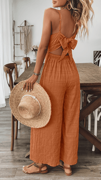 ZARÉLLE - Strappy Wide Leg Jumpsuit