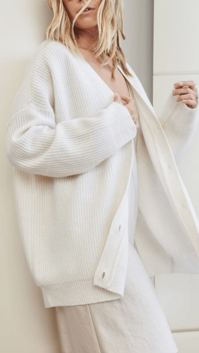 SERAVÉL - Oversized Ribbed Cardigan