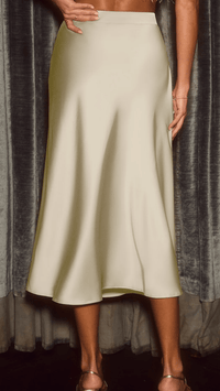 ELVÉRA - Satin Flow Midi Skirt