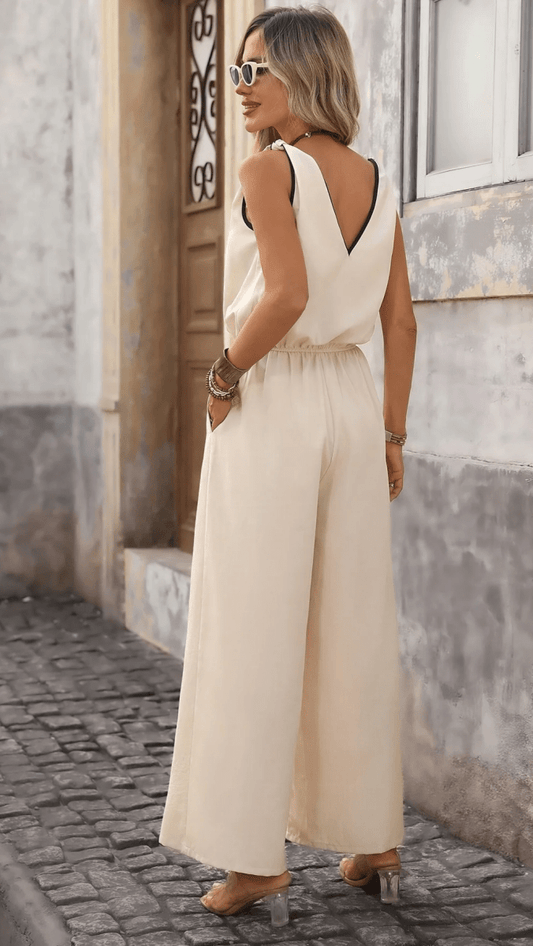 CAMÉLIA - Vintage Tie Jumpsuit