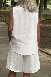 GIADA – Women’s Modern Linen Summer Outfit Set