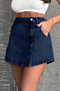 KAZLYNNA – Limited Edition Washed Denim Skort