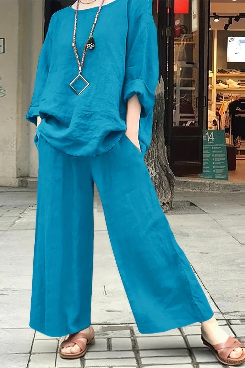 ALYSSA – Women’s Spring Linen Casual Suit Set