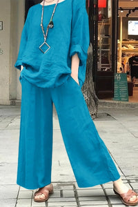 ALYSSA – Women’s Spring Linen Casual Suit Set