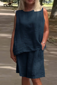 GIADA – Women’s Modern Linen Summer Outfit Set