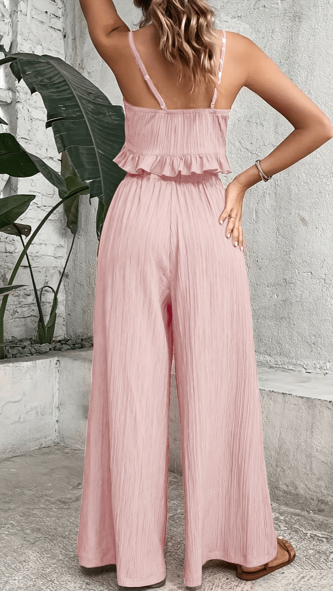 AZURÉA - Tie Front Pants Set