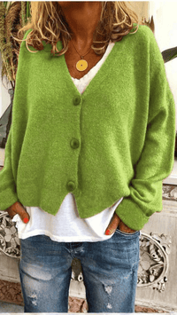 VARENA - Soft Knit Button Cardigan