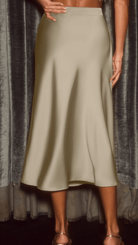 ELVÉRA - Satin Flow Midi Skirt