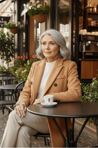MONTÉRA – Women’s Long Wool Coat for Sophisticated Spring Styling