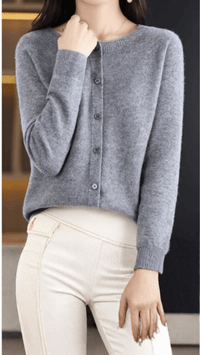 ÉLISARA - Soft Button Knit Cardigan