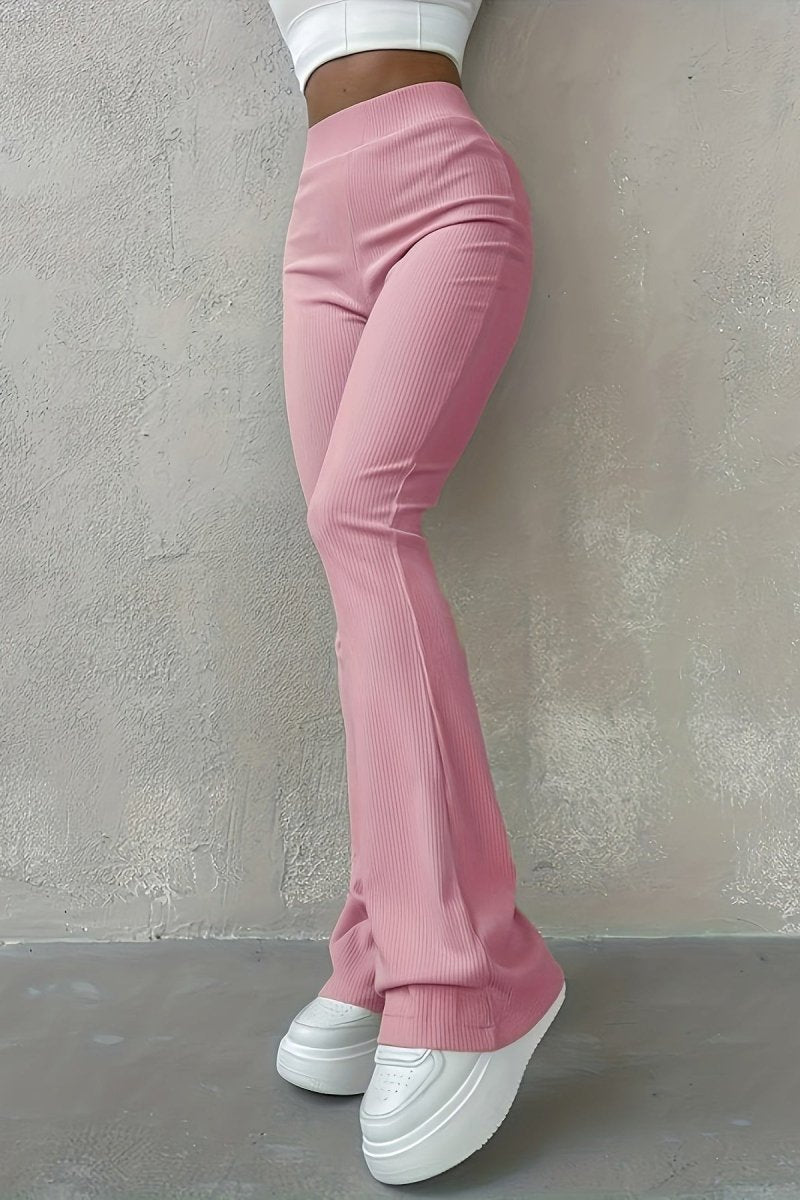 ZARIELLE – Ribbed High-Waist Slim Leggings