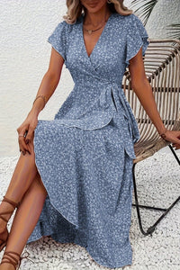 Willow & Grace - Floral Wrap Midi Dress
