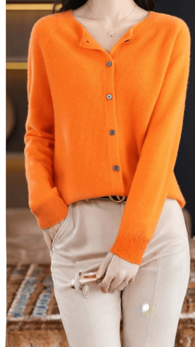 ÉLISARA - Soft Button Knit Cardigan