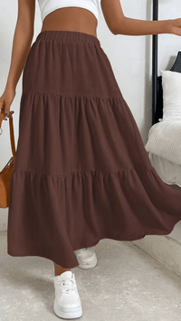 AURÉLIA - Tiered Flow Midi Skirt