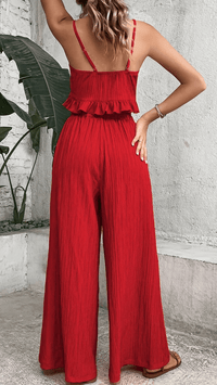 AZURÉA - Tie Front Pants Set
