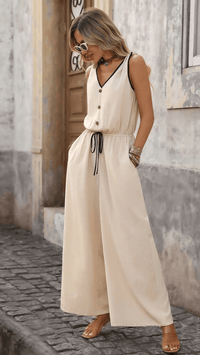 CAMÉLIA - Vintage Tie Jumpsuit