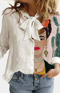 VIRELLE – Relaxed Fit Floral Blouse