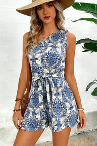 Dakota – Sophisticated Belted Romper with Tapered Waist Ease