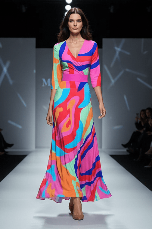 VOGUEFLORA – Elegant Floral Summer Dress for Women Timeless Style and Comfort