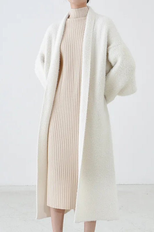 Arlena - Hooded Longline Knit Cardigan