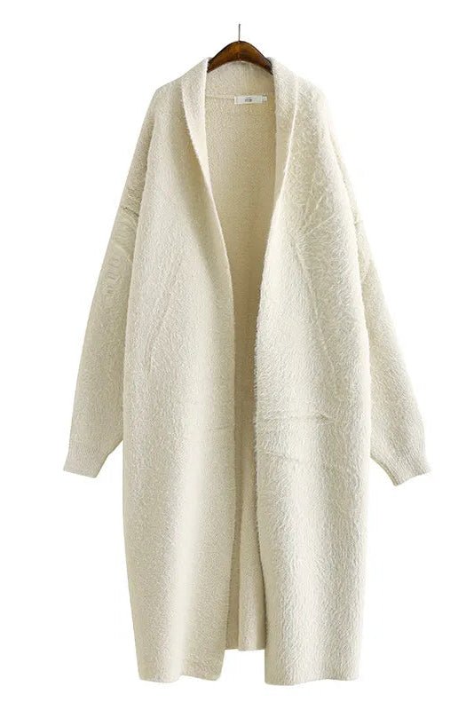 Arlena - Hooded Longline Knit Cardigan
