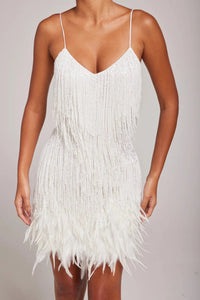 Brielle - Women's Cocktail Dress with Fringe Detail for Summer Parties 6