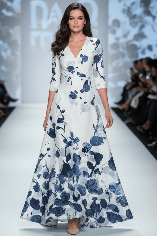 VOGUEFLORA – Elegant Floral Summer Dress for Women Timeless Style and Comfort