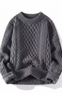 Carmen Women's Textured Knit Sweater - Classic Crewneck for Spring Style 3