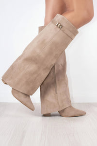 Charlotte - Women's Black Thigh-High Boots with Premium Leather and Stylish Buckle 6