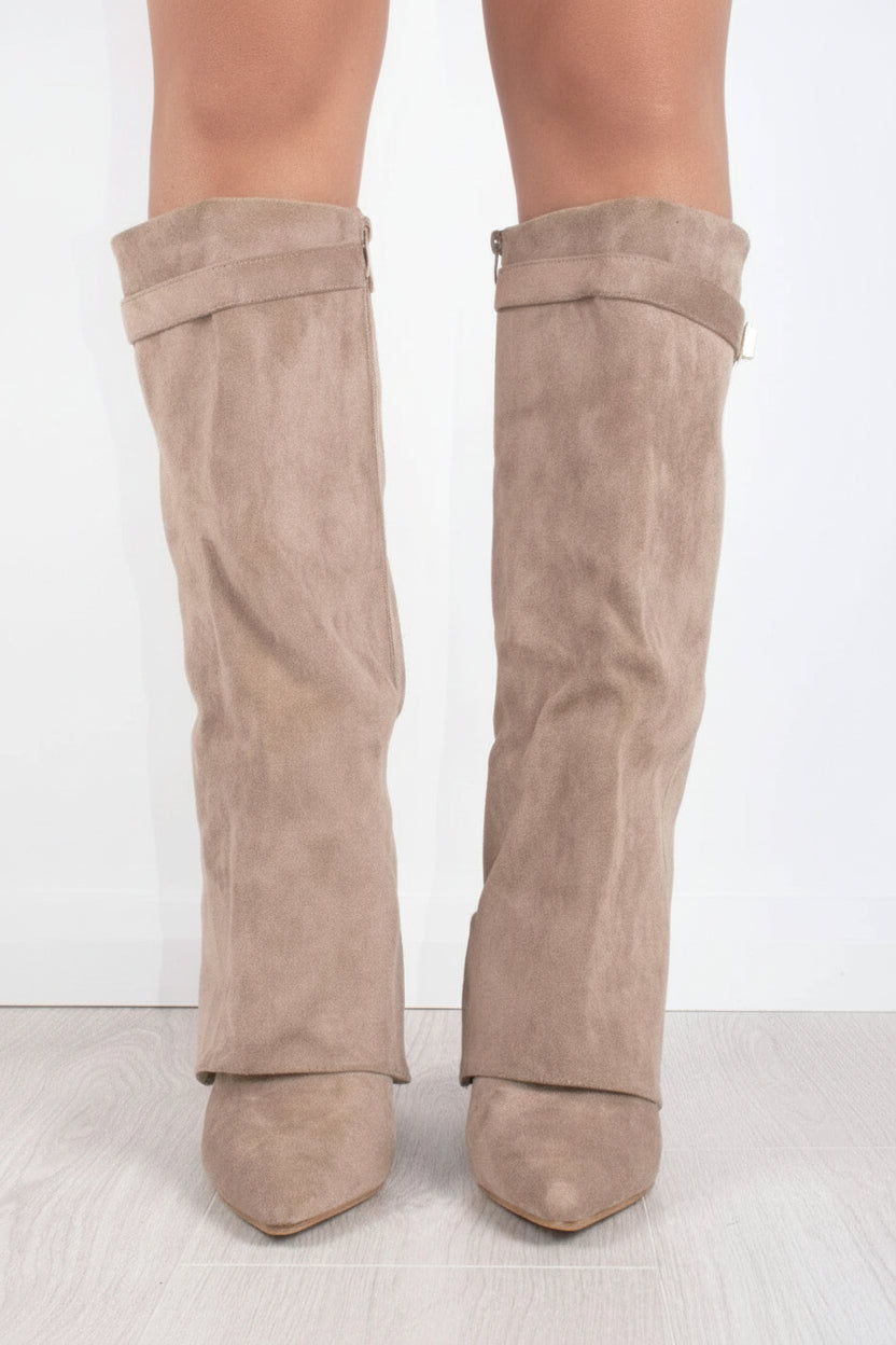 Charlotte - Women's Black Thigh-High Boots with Premium Leather and Stylish Buckle 7