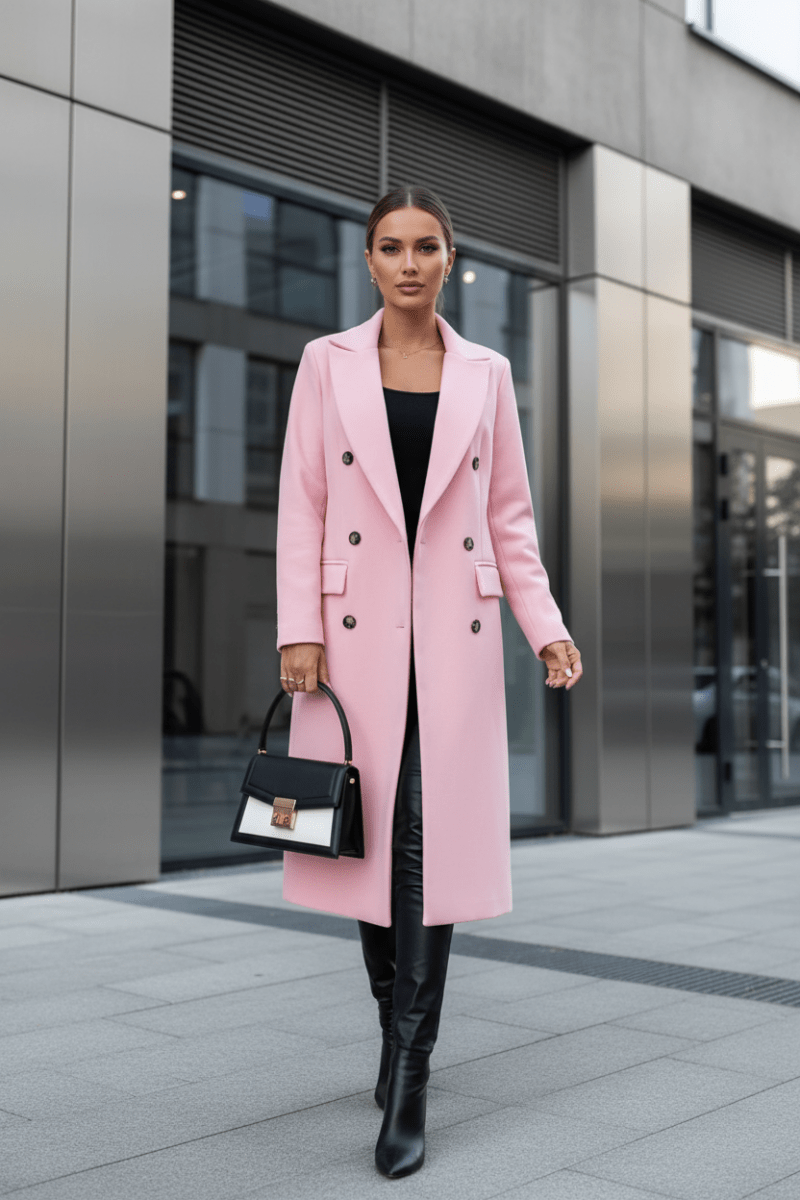 VELTRENCH – Elegant Long Trench Coat for Women with Spring Warmth