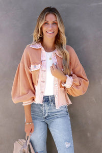 Chic Bohemian Women's Jacket - Soft Fabric, Relaxed Fit, Hip-Length Design 0
