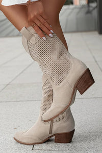 WESTELLA – Chic Breathable Cowboy Boots for Women with Side Zipper