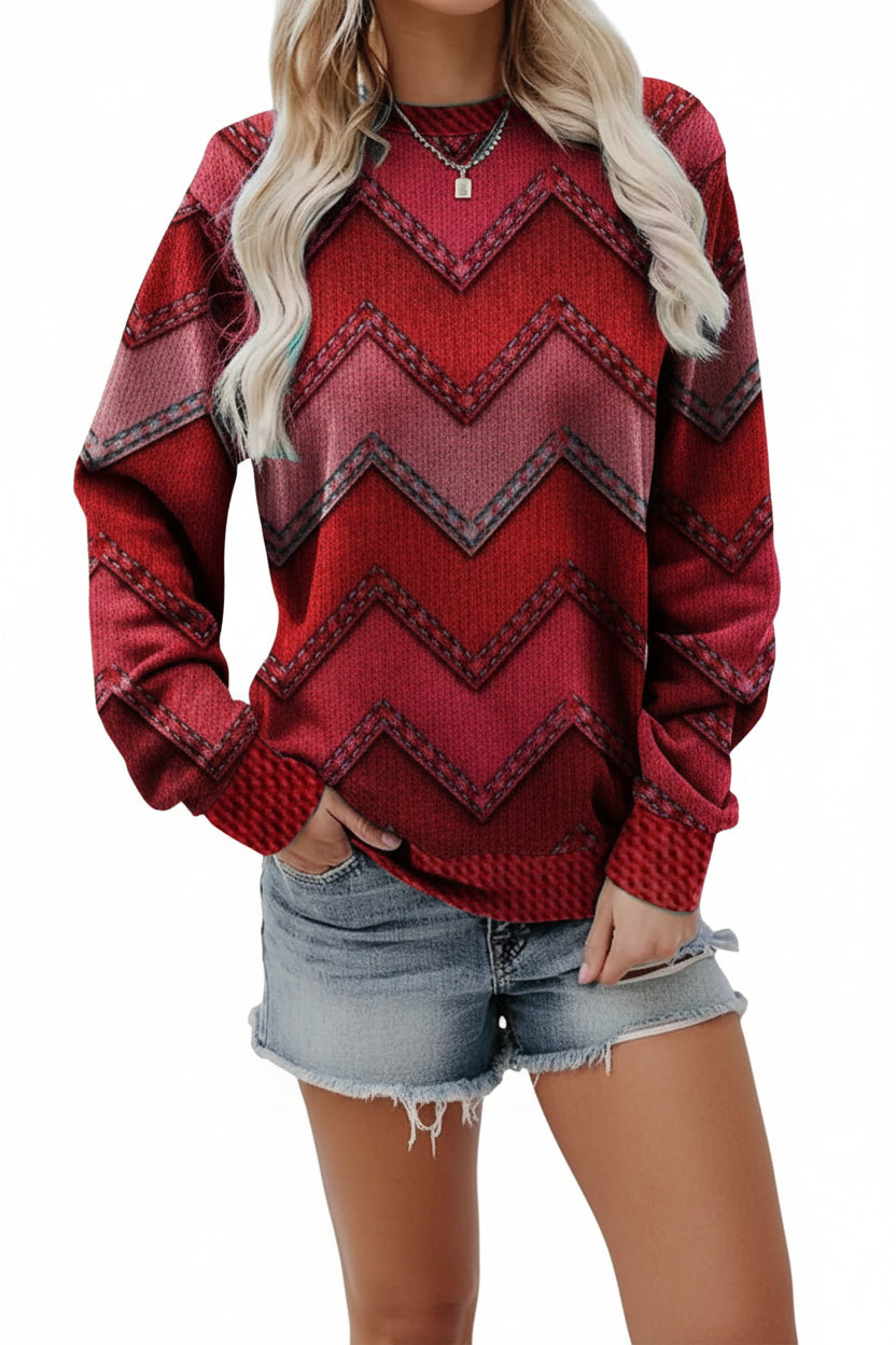 WINTERINK – Chic Printed Sweatshirt for Cozy Winter Outfits