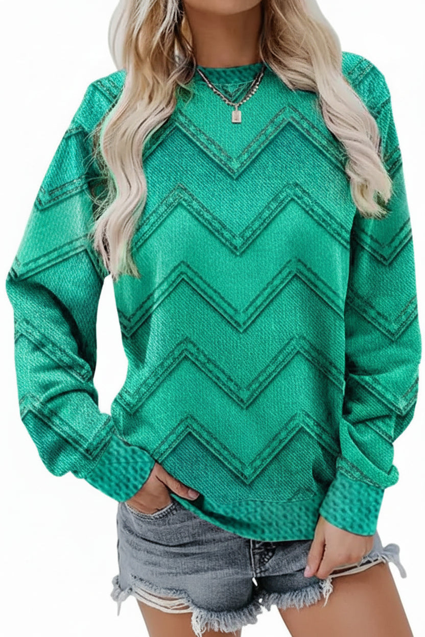 WINTERINK – Chic Printed Sweatshirt for Cozy Winter Outfits