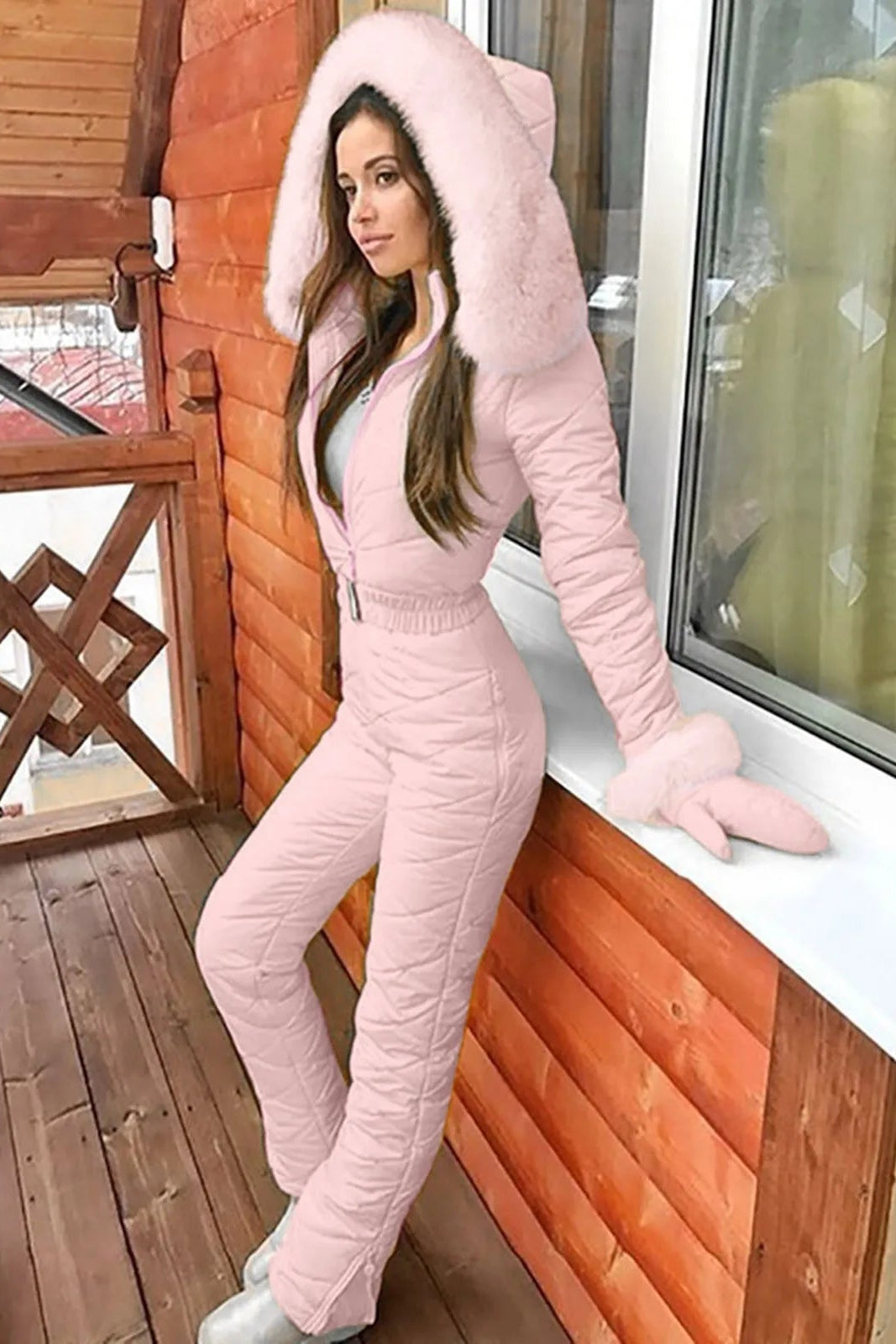 Chic Winter Overalls for Women - Elegant Insulated Design for Cold Days 2
