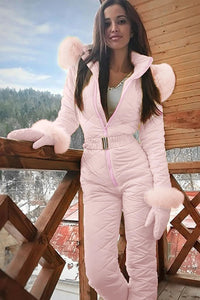Chic Winter Overalls for Women - Elegant Insulated Design for Cold Days 4